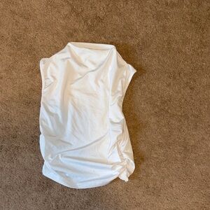 Cropped high neck crop top tank